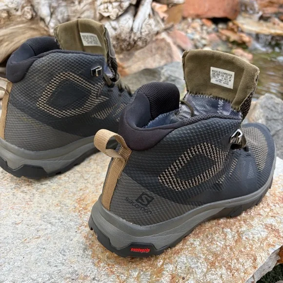 Salomon Mid Hiking Boots Contagrip Trail Shoes Mens 10 EU 44 - Picture 4 of 8